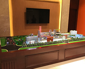 中國(guó)華電北燃廠區(qū)沙盤1：100